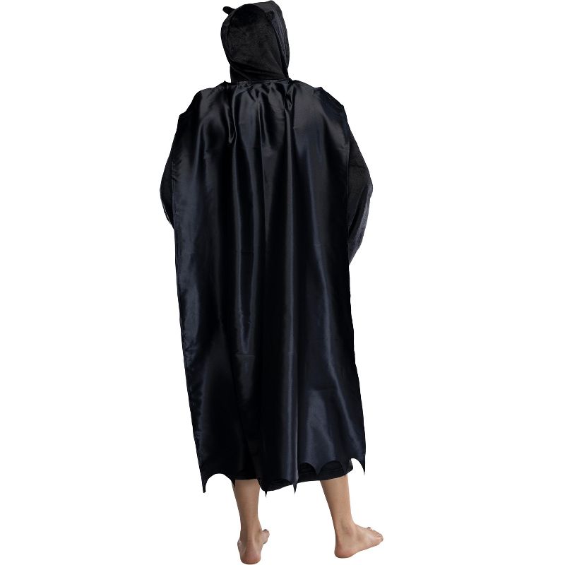 DC Comics Adult Superhero Plush Fleece Hooded Costume Robe, 5 of 6