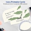 Avery Printable Leaf Business Cards, Sure Feed Technology, 2" x 3-1/2", Matte Ivory Cardstock, Print-to-The-Edge, Laser/Inkjet Printable, 80 Total - 3 of 4