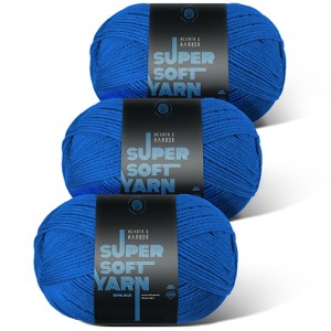 Hearth & Harbor Acrylic Yarn for Crocheting & Knitting - Soft Yarn for Crocheting, 370 Yards Knitting Yarn, Medium Worsted Weight Yarn 4 - 1 of 4