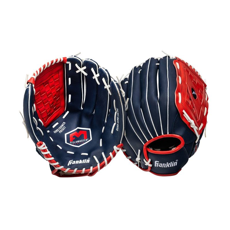 Franklin Sports Field Master USA Series 14.0&#34; Baseball Glove - Right Handed Thrower Blue/Red, 2 of 4