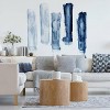 Brush Strokes Peel and Stick Giant Wall Decal Blue - RoomMates: Vinyl Abstract Modern Decor, Self-Adhesive - 2 of 3