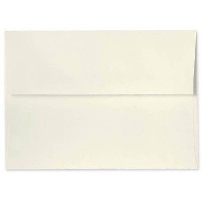 LUX 5 3/4" x 8 3/4" 70lbs. A9 Invitation Envelopes W/Glue Natural 5895-01-50