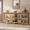 Tribesigns 70.86" Extra Long Console Table, Farmhouse 3-Tier Entryway Table, Wood Sofa Table Behind Couch for Living Room, Hallway, Foyer - 4 of 4