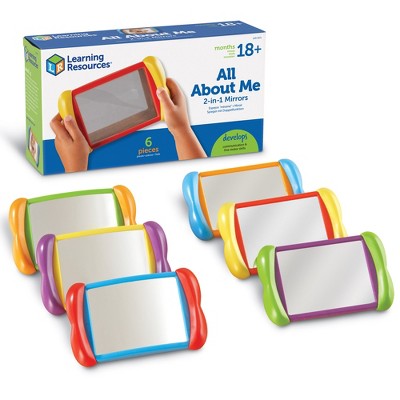 Learning Resources All About Me 2-in-1 Mirrors - 6 Pieces, Ages 18+ months Social Emotional Learning Toys