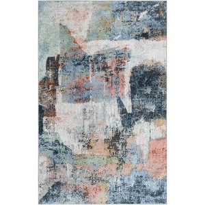 Unique Loom Kamala Washable Collection Area Rug - Abstract - 1 of 4