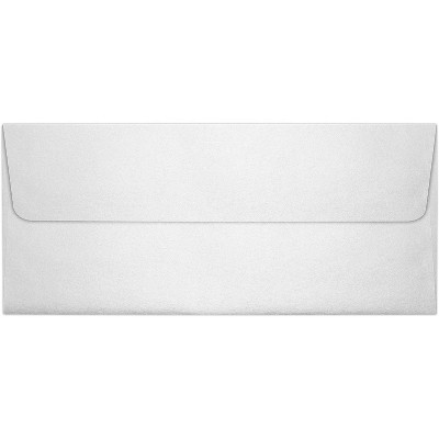 LUX 4 1/8" x 9 1/2" #10 80lbs. Square Flap Envelopes Crystal Metallic 5360-30-50