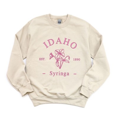 Simply Sage Market Women's Graphic Sweatshirt Embroidered Idaho Syringa