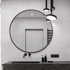 1-Piece 31 inch Black Aluminum Alloy Fine Edged Circular Hanging Mirror Frame Wall Mirror - 2 of 4