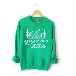 Simply Sage Market Women's Graphic Sweatshirt Let's Sleep Under The Stars - 1 of 4