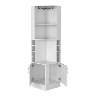NicBex 71.1 Inch Kitchen Pantry Storage Cabinet with Open Shelves,2 Door Cabinets for Dining Room,Bathroom,Kitchen