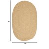 Colonial Mills Softex Check Area Rug - Pale Banana Check 2'x4' - 2 of 2