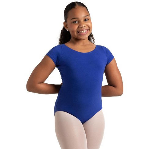 Capezio Royal Blue Classics Short Sleeve Leotard - Girls X-large