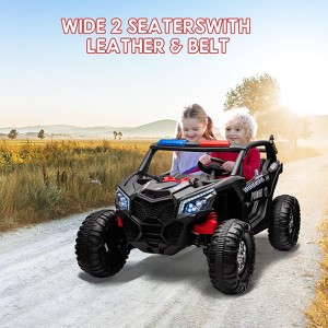 24V Ride On Car for Kids with Remote Control, Battery Powered Off-Road UTV, 4 Shock Absorbers, 6 Mph Max Speed, MP3, Lights, Electric Car - 1 of 4