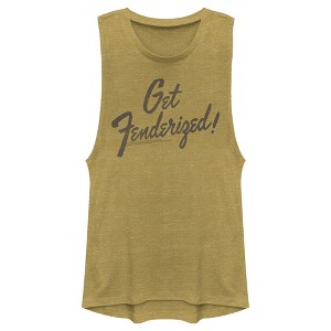 Juniors Womens Fender Get Fenderized! Festival Muscle Tee - 1 of 4