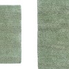 Knightsbridge Stylish And Comfortable All Season Traditional Wide Cut Design Cotton Bath Rug 20" X 30" Sage - 4 of 4