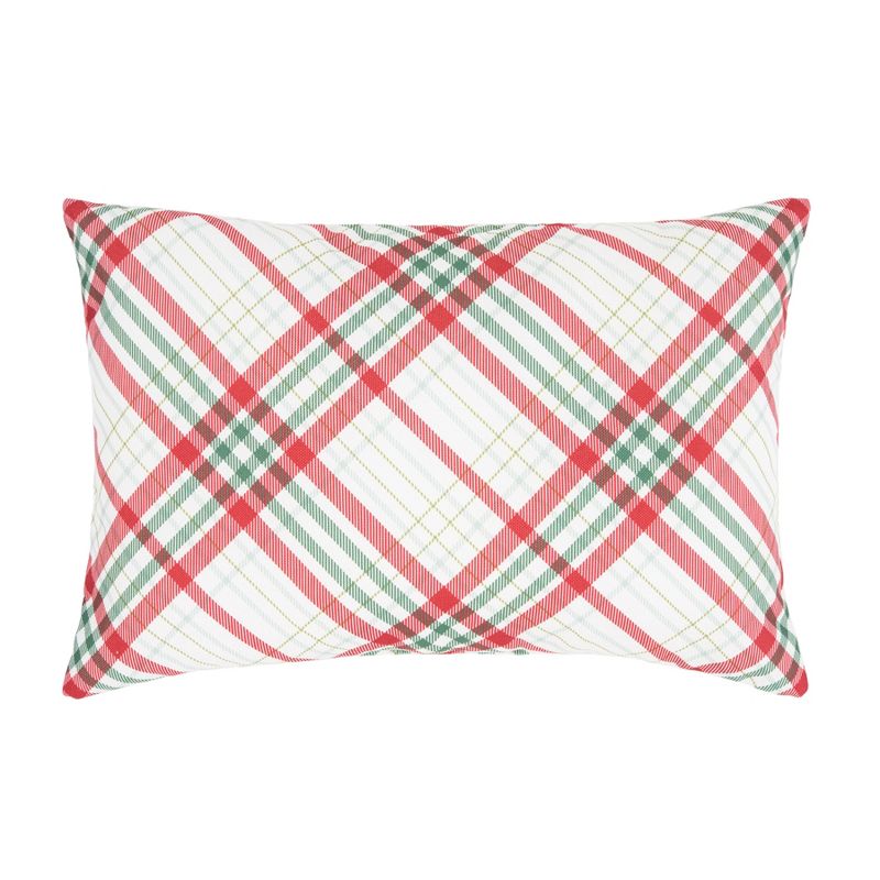 C&F Home Holiday Plaid Pillow, 1 of 5