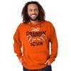 Funny Halloween Candy Grabbin Action Hoodie Hooded Sweatshirt Men Brisco Brands - 3 of 4
