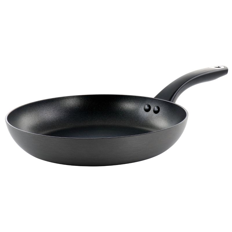 Martha Stewart Everyday Doylestown 10 Inch Nonstick Aluminum Frying Pan in Black, 1 of 7