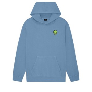 Dalix Alien Embroidery Relaxed Hoodie Soft Fleece Sweatshirt Fit Lounge Mens - 1 of 4