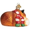 Old World Christmas Blown Glass Ornament for Christmas Tree, Cozy Fox - 4 of 4