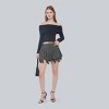 Women's Slim Fit Long Sleeve Off the Shoulder Knit Wrap Top - Wild Fable™ - 2 of 4
