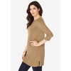 Roaman's Women's Plus Size Boatneck Ultimate Tunic With Side Slits - 4 of 4