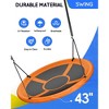 Mastgoal Sturdy & Comfortable 43 Inch Saucer Tree Swing Flying Indoor Outdoor Play Set Swing for Kids - 2 of 4