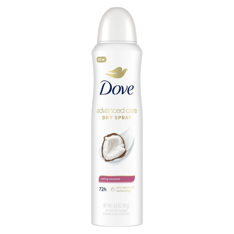 Dove Beauty Advanced Care Caring Coconut 48-Hour Women&#39;s Antiperspirant &#38; Deodorant Dry Spray - 3.8oz, 3 of 18