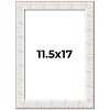 PosterPalooza | Sculpted White Picture Frame - UV Acrylic, Foam Board Backing, Hanging Hardware - 2 of 4