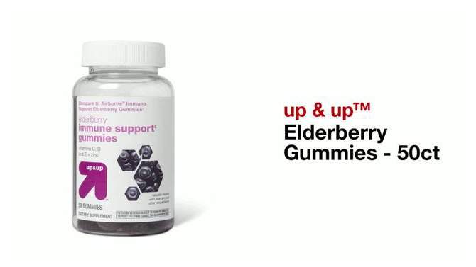 Elderberry Gummies - 50ct - up &#38; up&#8482;, 2 of 5, play video