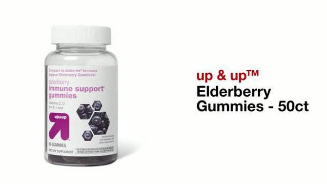 Elderberry Gummies - 50ct - up &#38; up&#8482;, 2 of 5, play video