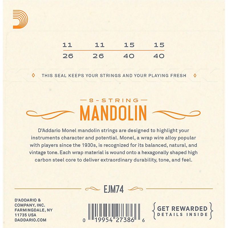 D'Addario Monel Mandolin Strings, 2 of 5