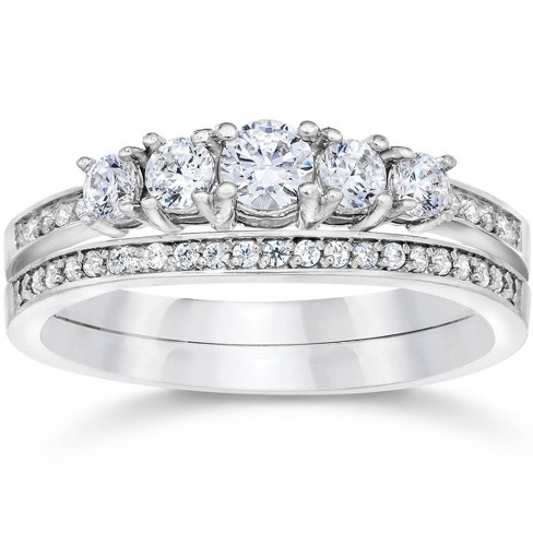 Amore Vintage Wedding Ring Set - Timeless Elegance