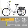 Garvee 24-26 inch Adult Tricycles 7-Speed 3-Wheel Bike for Men and Women with Dual Chain, Large Rear Basket, Perfect for Shopping, Beach, City - 2 of 4