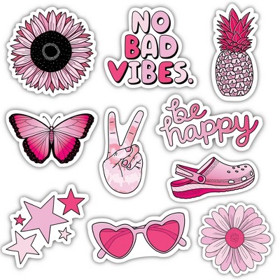 Pink Be Kind Aesthetic Sticker Pack | Photographic Print