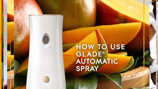 Glade Automatic Spray Air Freshener Mighty Mango - 6.2oz, 2 of 13, play video