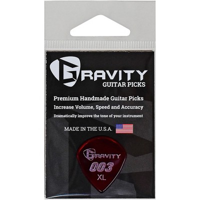 GRAVITY PICKS 003 J3 XL Polished Red Guitar Picks 1.5 mm