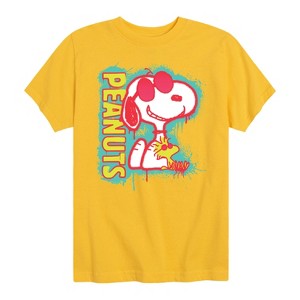 Boys' - Peanuts - Peanuts Snoopy Woodstock Short Sleeve Graphic T-Shirt - 1 of 4