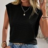 Women's Round Neck Sleeveless Jersey Top- Cupshe - 4 of 4