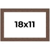 PosterPalooza | 18x11 Wide Barnwood Picture Frame, UV Acrylic, 6 Finishes - Grey, Brown, White, and Black - 2 of 4