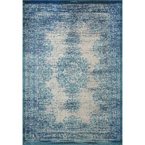 Nuloom Moriah Oriental/Persian 3x5 Accent Rug for Living Room Bedroom Dining Room Entryway Kitchen, Blue/Beige - 1 of 4
