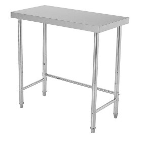 Coucheta Stainless Steel Table 16x24 Inch, NSF Heavy Duty Commercial Prep Table with Open Base, Metal Work Table - 1 of 4