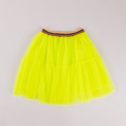 Neon yellow skirt best sale