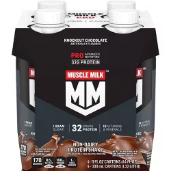 Muscle Milk Pro Series 32g Protein Shake - Knockout Chocolate - 11 fl oz/4pk