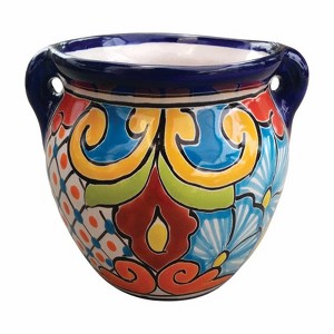 Avera Products Talavera - Ceramic Michoacana Planter - 6 in. - Multicolored - Case of 4 - 1 of 1