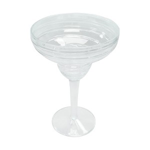 Smarty Had a Party 14 oz Clear Spiral Margarita Plastic Goblets - 48 pcs - 1 of 4