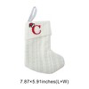 Unique Bargains Christmas Stockings Knitted Fabric White 7.87"x5.91" 1 Pc - 3 of 4