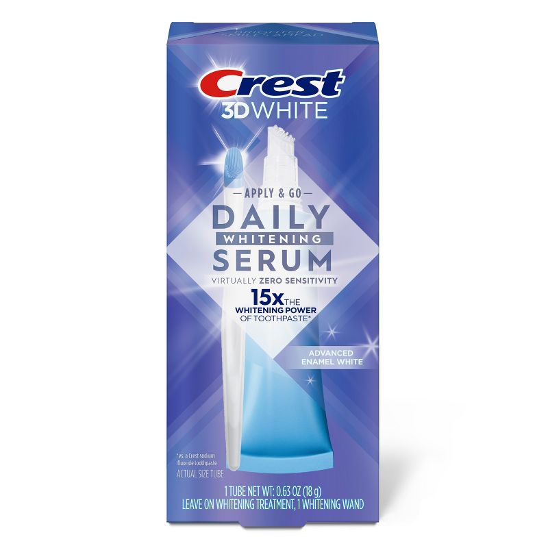 Crest 3DWhite Daily Whitening Serum Advanced Enamel White Teeth Whitening Treatment  - 0.63 oz, 1 of 14