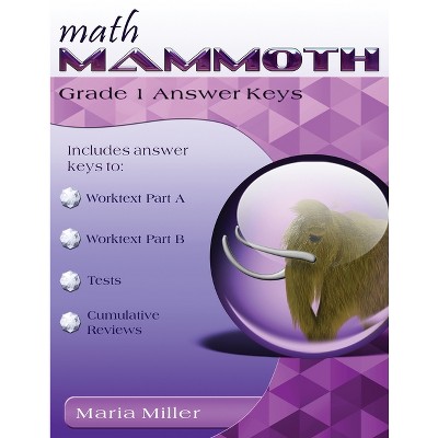 Math Mammoth Grade 1 Answer Keys - By Maria Miller (paperback) : Target