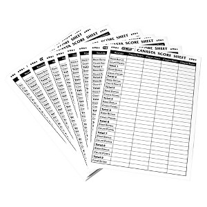 GSE 100-Pack 7"x5" Canasta Card Game Score Pads - 1 of 4